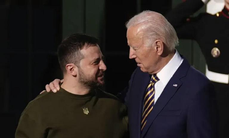 Biden – Zelenskyt: Nder i madh të jem pran teje