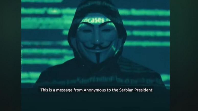 “Anonymous” kërcënojnë Vuçiqin: Nuk falim, na prisni“Anonymous” kërcënojnë Vuçiqin: “Ndalni provokimet luftarake në Kosovë, ne falim prisni”