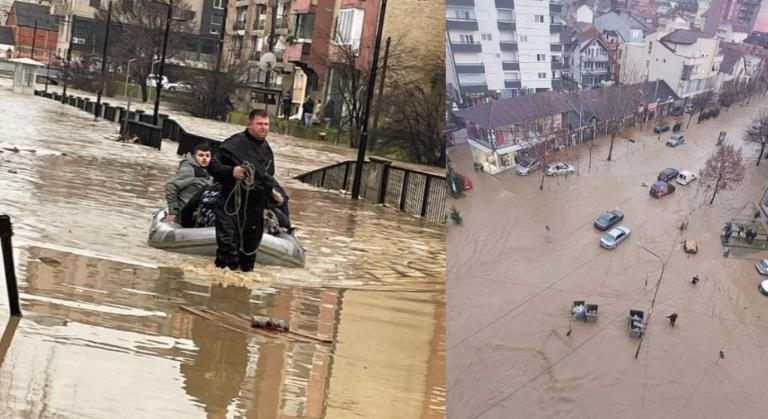 Gjendje e rëndë nga vërshimet në disa komuna të Kosovës, autoritetet bëjnë thirrje për kujdes