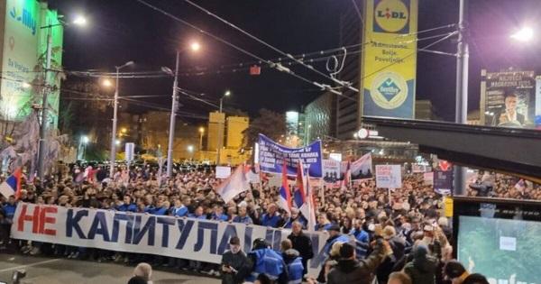 Para takimit në Ohër, ekstremist serb organizojnë protesta kundër planit europian në Serbi!