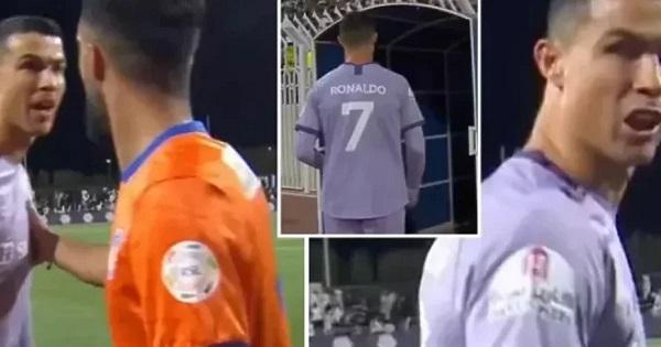 Cristiano Ronaldo pas barazimit të ekipit të tij e humbi plotësisht durimin, pas ndeshjes me zemërim fjalosët me lojtain kundërshtar…!