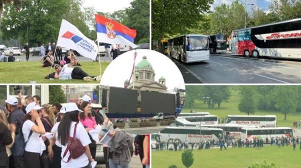 Vuçiq organizon antiprotestë karshi revoltës gjithpopullore në Serbi