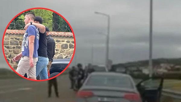 Policia e Kosovës ndaloi djalin e Vuçiqit, duke ia larguar bluzën me mesazhe provokuese