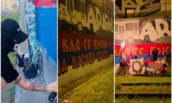 Edhe në Rusi grafite nacionaliste ‘Kur ushtria të kthehet në Kosovë’