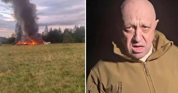 Momenti ku avioni me të cilin udhëtonte Prigozhin rrëzohet dhe shpërthen në flakë (Video)