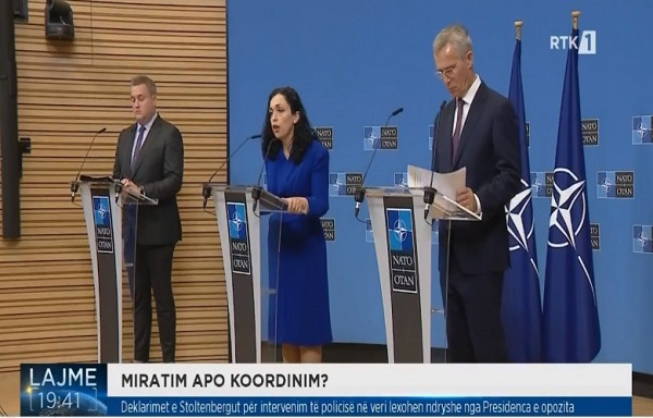 Deklarimet e Stoltenbergut, Presidenca dhe opozita me mendime të ndryshme