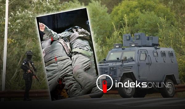 Ekskluzive: Trupat e dy serbëve të vrarë në veturën e Policisë së Kosovës