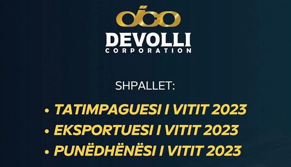 “Devolli Corporation” shpallet Punëdhënësi, Eksportuesi dhe Tatimpaguesi i vitit 2023, e vetmja korporatë që rrëmben tri çmimet e OEK